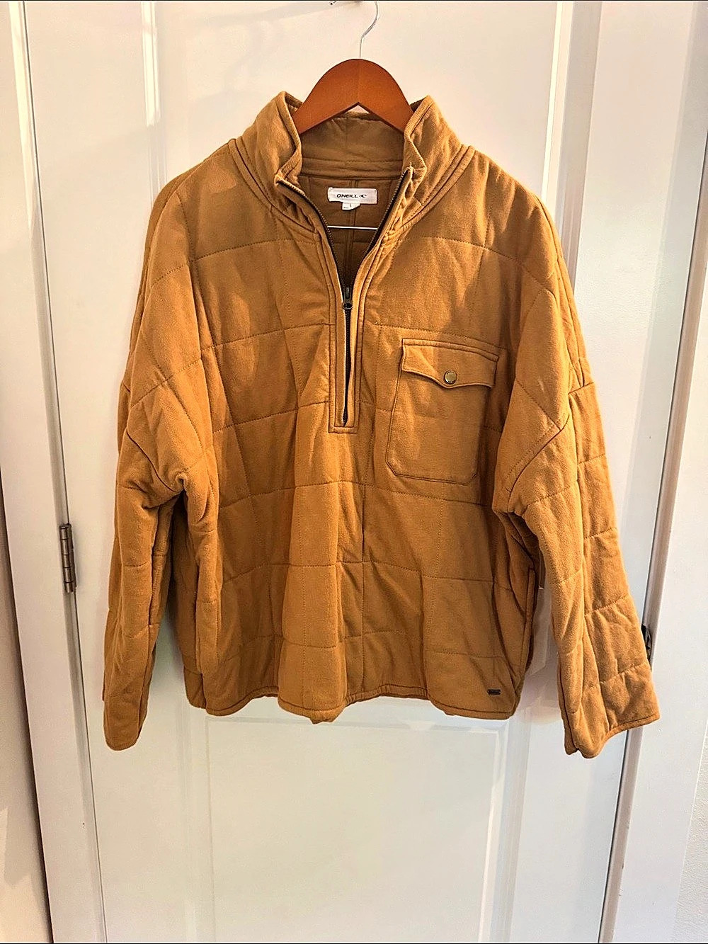 O'Neill Quilted Pullover Jacket Brown women’s Large
